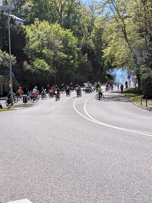 Kidical Mass rollt durch Pforzheim